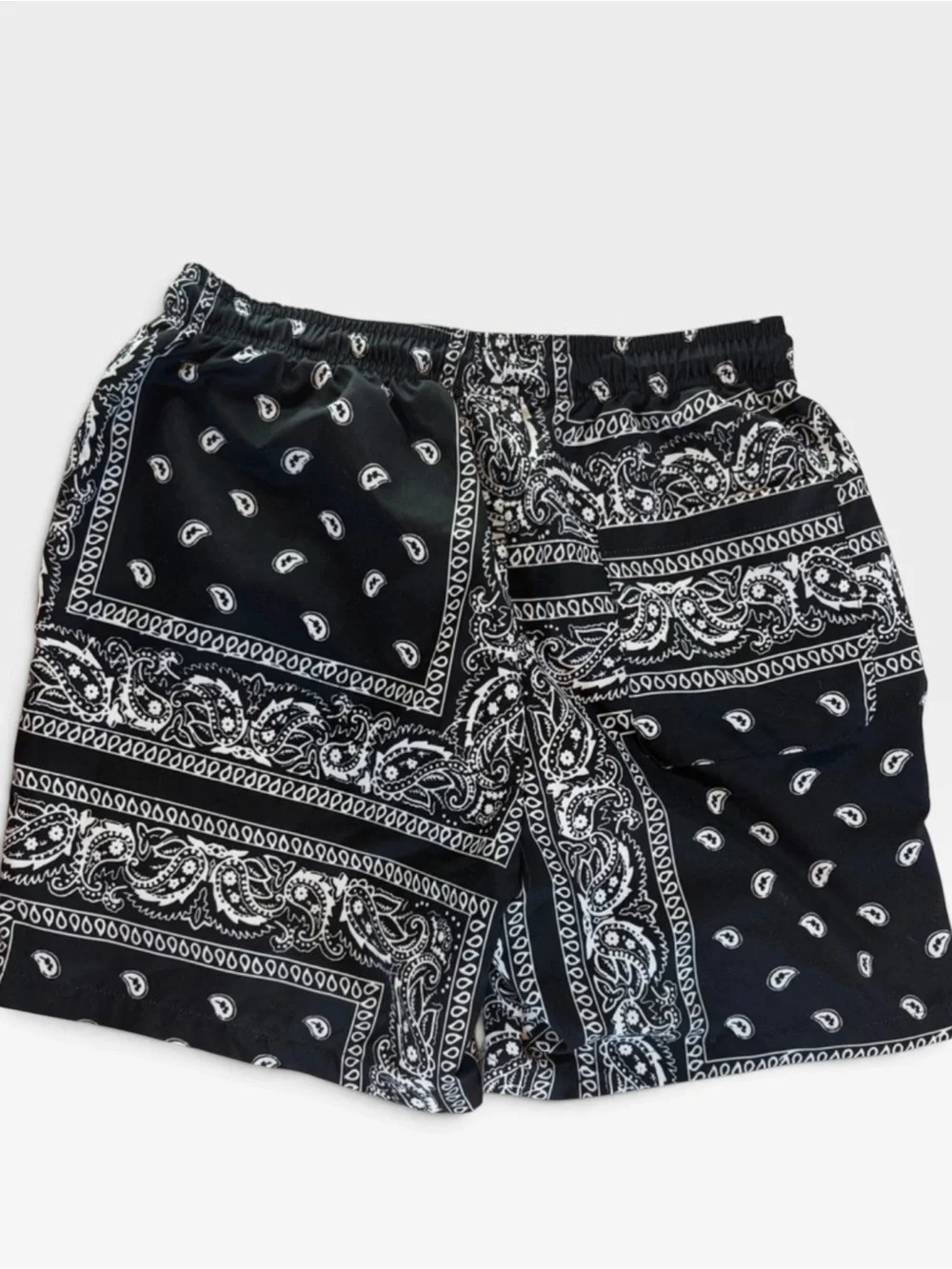 Black Bandana Paisley Swim Shorts Men’s Size M